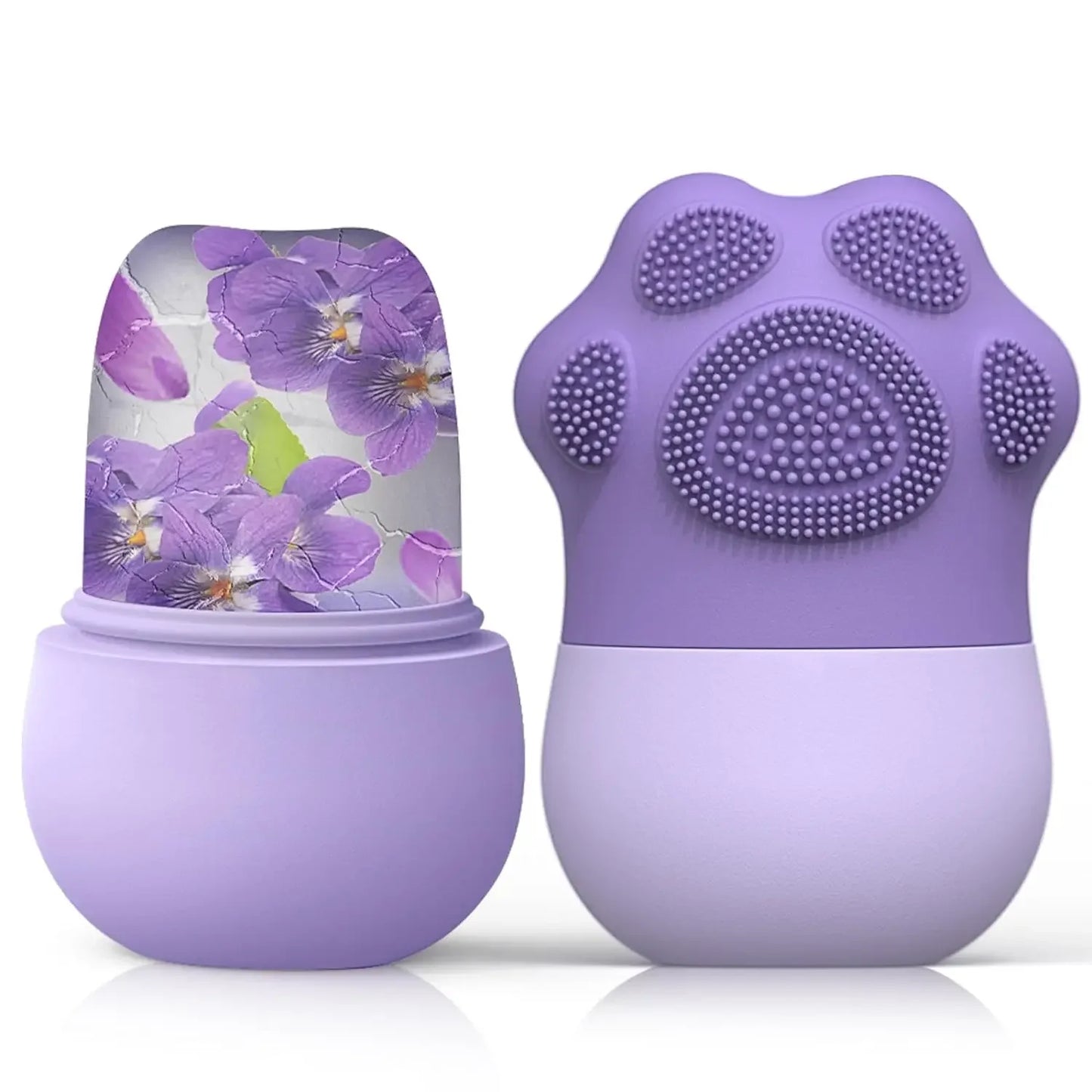 Roller facial/ rolă facială cu gheață pentru îngrijirea pielii - Reduce umflarea ochilor și masează fața - Răsfățul zilnic al tenului tău!