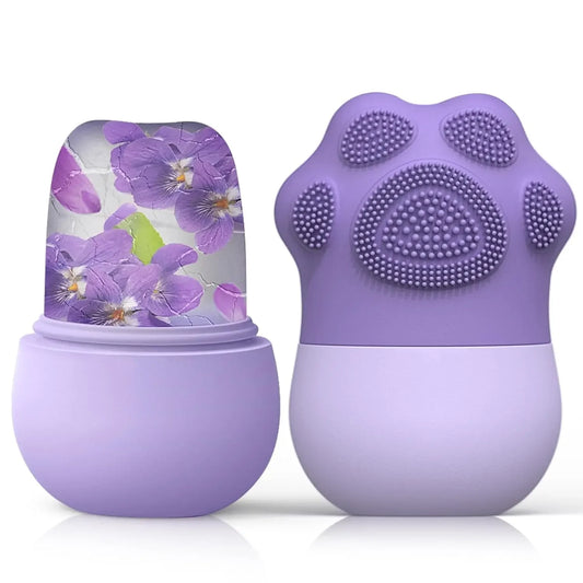 Roller facial/ rolă facială cu gheață pentru îngrijirea pielii - Reduce umflarea ochilor și masează fața - Răsfățul zilnic al tenului tău!